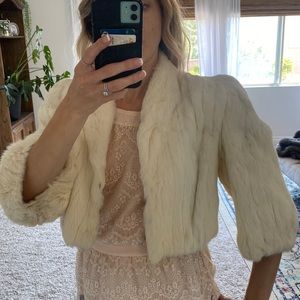 Vintage fox fur coat from the 1940s